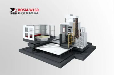 BOSM产品推介|可实现多面高效钻铣攻镗加工的卧式数控加工中心